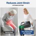 5" Toilet Seat Riser Supports 300lbs Raised Toilet Seat with Removable Padded Arms for Seniors, Pregnant, Handicap(AMZ-N1FYT14)