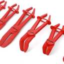 DURATECH 6-Piece Hose Clamp Pliers, Straight & 90 Angled Hose Pinch Off Pliers, Line Clamp Pliers Set for Flexible Hoses, Fuel Hoses, Gas Lines, Brake Hoses and Radiator Hoses