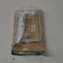 SONGMICS Cabinet Organizer Shelf, Set of 2 Kitchen Counter Shelves, Kitchen Storage, Spice Rack, Stackable, Expandable, Metal and Engineered Wood, Cloud White and Natural Beige UKCS02NW (11.7"W)