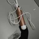Large Curling Iron 2 Inch Barrel, Long Barrel Curling Wand for Hair, Ceramic Tourmaline Hair Styling Tool, Double Voltage, White