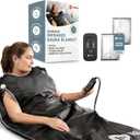 Lifepro BioRemedy Infrared Sauna Blanket - Portable Far Infrared Home Sauna for Detox, Tension, and Relaxation - Adjustable Temperature (86-158F) - Includes Carry Bag & Detox Wraps