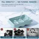 WIBIMEN Large Ice Cube Molds, Big Round Whiskey Ice Cube Trays for Freezer, Easy to Fill & Release, Whiskey Bourbon Cocktail(1.9In*6 Balls- Blue/2 Pack)
