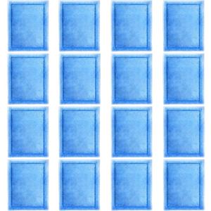 16 Pcs Aquarium Filter Cartridge Compatible with Aqua-Tech 20-40 & 30-60 Gallon Power Filters,Fish Tank Filter Replacement fit for AquaTech EZ-Change #3