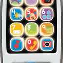 Fisher-Price Laugh & Learn Baby & Toddler Toy Smart Phone with Music Lights & Learning Songs for Ages 6+ Months, Gray