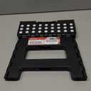 ACSTEP Folding Step Stool 9'' Tall Kids Step Stool Holds Up to 300 lb Plastic Foldable Step Stools for Kids Non-Slip Surface with Carry Handle Collapsible Stool for Home, Outdoor and Indoor(Black) (9 Inch( Pack of 1))