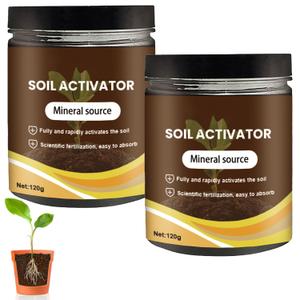 Premium Soil Activator & Liquid Fertilizer,Dirt Health Booster, Liquid Fertilizer for Indoor & Outdoor Plants for Raised Garden Beds, Potting Mix, and Seedling Compost (2 Bottle)