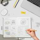 2 x Lined Journal Notebook for Women Men, 200 Pages A5 Hardcover Leather Journals for Writing,Travel,School,Office,Work,Business,College Ruled Notebooks for Note Taking, Diary Notepad 5.7"×8.3"(Green)