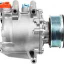 SCITOO 2006-2011 AC Compressor fit for Honda Civic A/C Compressor 1.8L Fast Cooling Air Conditioning Compressor 38810RNAA01 38800RZVG020M2 CR2037000S 38810RNAA02 38800RZVG022M2 38800RNAA010