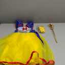 ReliBeauty Girls Elastic Waist Backless Princess Dress Costume with Accessories, Yellow,100 (2T-3T)