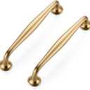 Ravinte 10 Pack 5 Inch Champagne Bronze Kitchen Cabinet Handles Solid Zinc Alloy Cabinet Pulls Cupboard & Drawer Handles