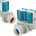 Washer Water Inlet Valve Fit for samsung kenmore WF42H5000AW WF45B6300AC WF45R6100AW WF45B6300AC/US WF45R6100AC/US WF42H5000AW/A2 WF45R6300AV/US WF42H5200AP/A2 WF42H5200AF/A2 WF42H5200AW/A2