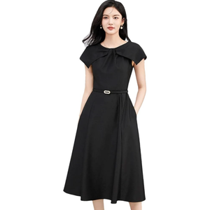 Women's Designer Elegant Formal Party Dresses Clothes Cloak Sleeve Dress