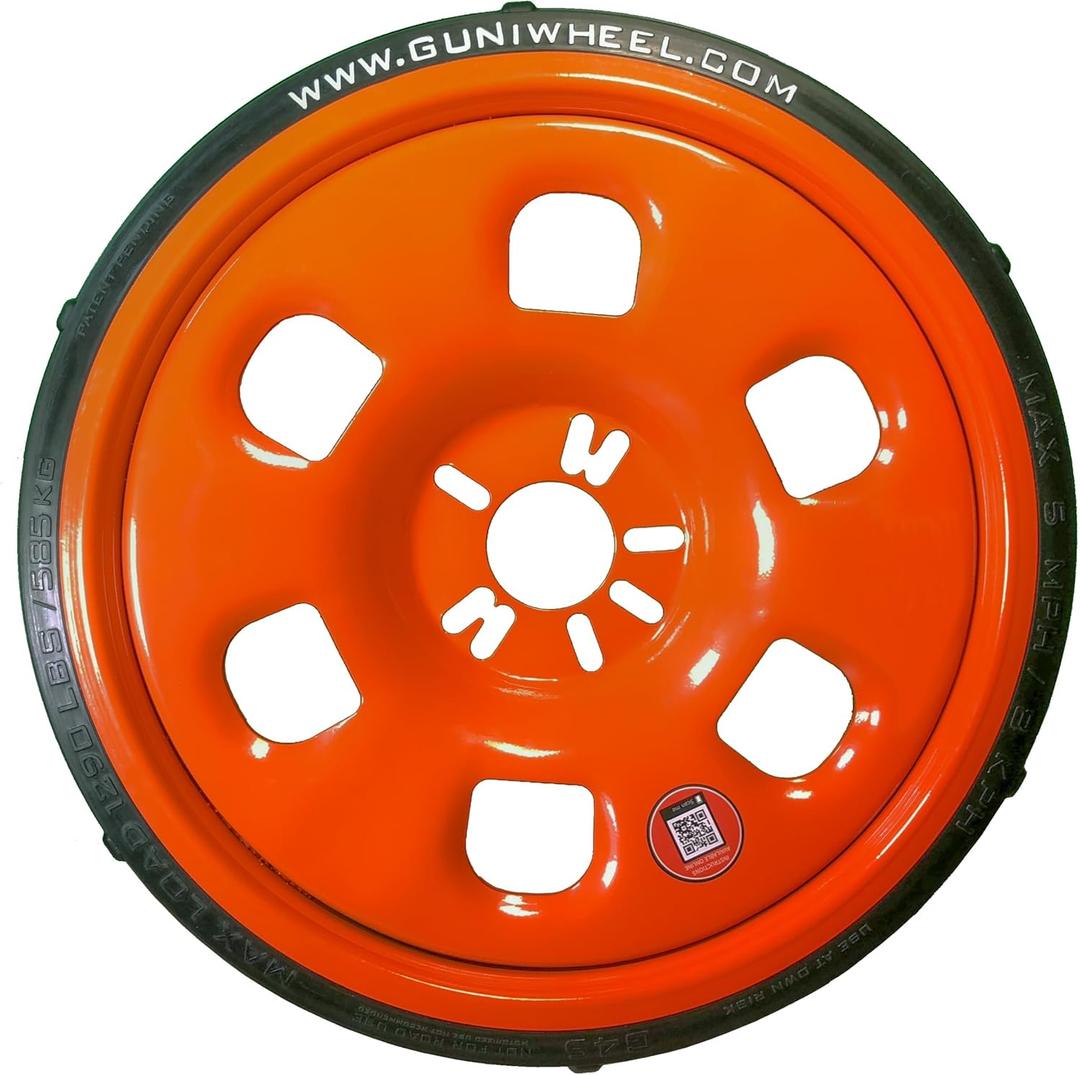 GUNIWHEEL Universal Vehicle Mounting System Roller Wheel with 4/5 Lug Pattern - Safely Move & Mount Vehicles - for 4 & 5 Lug Vehicles Only (1, GUNIWHEEL 45S)