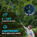 Cordless Pruning Shears with Pole Compatible with Ma kita 18V Battery, Brushless Pruner with 1.2" Cutting Diameter, Up to 13FT MAX Reach, LCD Display, for Gardening Tree Pruning (NO Battery)