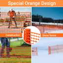 DOEWORKS Safety Fence, 4 x 100 FT Orange Plastic Mesh Fence Roll Barrier Netting for Construction and Event Fencing