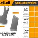 LEILUO 6Pcs Diamond Oscillating Multi Tool Blades Kit for Grout Removal Fit DeWalt Milwaukee Makita Ryobi and More