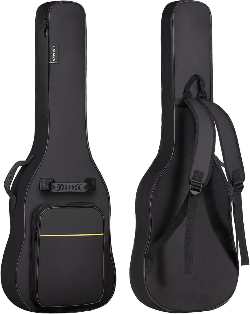 CAHAYA Electric Guitar Bag Gig Bag 6mm Padding Backpack Padded Soft Guitar Case Black CY0226