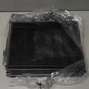 4-Tier Mesh Letter Tray Paper Organizer, Desk File Organizer with Handle - Black