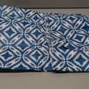 Elrene Home Fashions Summer Fun Bohemian Ikat Style Vinyl Flannel Back Tablecloth (52 x 52 Square, Teal)