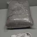 Electric Heated Blanket Throw - 50"x60" Heating Blanket Throw House Warming Gifts New Home, Ultra Soft Warm Flannel Sherpa Fast Heat,8 Heat Level 10 Hours Auto-Off ETL Certified (Grey)