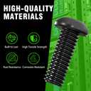 50 PACK M6 x 16mm Rack Mount Cage Nuts, Screws and Washers for Rack Mount Server Cabinet, Rack Mount Server Shelves, Routers, Rack Mount Screws and Square Insert Nuts, Self-Locking Cable Ties for Free