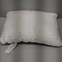 Toddler Pillow,13 x 18 Toddler Pillows for Sleeping,Machine Washable Kids Pillow, Perfect for Travel,Toddlers Cot(Not Included Pillowcase) (White Stripe Pillow Insert)