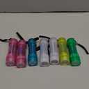 KunHe 7 Pack Glow in Dark Flashlights Mini 9-LED Flashlight for Kids Party Bulk Flashlights with Batteries for Class Teaching，Camping,Wedding, one flashlight needs battery changing
