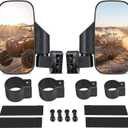 UTV Side Mirrors with 1.75" -2" Roll Bar Cage, UTV Mirrors 360 Degree Adjustable RZR Mirror Compatible with Polaris RZR Kawasaki Teryx Mule Pioneer Yamaha Rhino YXZ