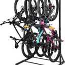 Yes4All Freestanding Bike Storage Rack, 300 Lbs 5 Levels Sturdy Steel Vertical Bike Rack, Bike Racks for Home and Garage Organizer, Indoor/Outdoor Bike Storage Rack