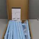 mirolam Kids Clothing Rack - Dress Up Clothes Storage Racks - Modern Wardrobe - Small Kids Costume Wardrobe Rack with 2 Fabric Floors Storage Shelf -Blue Dresser for Kids Bedroom