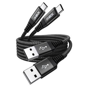 ohbox USB C Cable Fast Charging 6FT, 2Pack USB A to USB C Cable for CarPlay