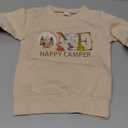 Baby Boy First Birthday Outfit Long Sleeve One Year Birthday Sweatshirt and Pants Sets Cake Smash Outfit 2Pcs (12-18 Months, A-Beige Green)