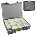 Trading Card Storage Box, 2300+ Playing Card Case Holder Organizer Compatible with PM TCG/for Yugioh/for CAH/for Phase 10/ for Football Baseball Sports (Case Only) - Grey