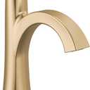 Delta Lineax Brushed Gold Bathroom Faucet 1 Hole, Single Hole Bathroom Sink Faucet for Vanity, Metal Push-Pop Drain Assembly, Champagne Bronze 562-CZMPU-DST