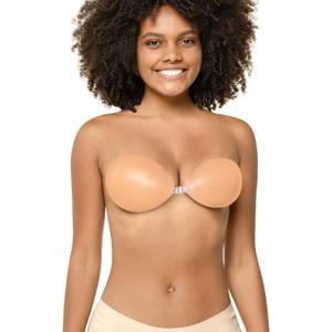 Niidor Sticky Bra Adhesive Backless Strapless Bra Creme