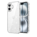 Glitter Case for iPhone 16 6.1-Inch, Bling Sparkle Shockproof Phone Bumper Cover, Cute Sparkly for Women and Girls (Clear)