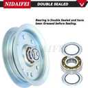 30224 Pulley Replaces Dixie Chopper 78-009, 280-850 Idler Pulley for Classic 2550 2750 2760 3360 3372 3560, LT1800 LT2000 LT2200 LT2300 LT2400 LT2500 LT2700 LX2000 LX2001 LX2400 Lawn Decks