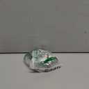 GBL 1" inch Small Caster Wheels with 2 Brakes + Screws M6x15mm - 90Lbs - Low Profile Castor Wheels with Brakes - Set of 4 No Floor Marks Silent Casters