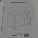 Tribesigns 63 Inch Executive Desk with File Cabinet, Large Office Desk L Shaped Computer Desk with Drawers and Storage Shelves, Business Furniture Desk Workstation for Home Office, Brown and Black