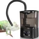 REPTI ZOO 4L Reptile Fogger Mister, Reptile Humidifier with Integrated Water Tank Design for Reduced Leaking, Ultra Quiet Terrariums Digital Tank Timing Humidifier, Intermittent Humidification Fogger