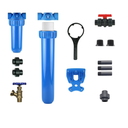 Aquasana Whole House Water Filter System Professional Installation Kit |  Includes 20\" Pre-Filter and 10\" Post-Filter | EQ-1000-075
