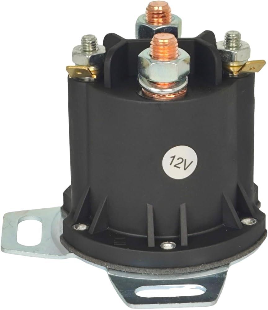 XYZIL 12V 4 Terminal Starter Solenoid 684-1241-212 684-1241-212-02 Compatible with Trombetta DC Contactor Relay Switch