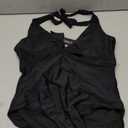 AI'MAGE Women's One Piece Swimsuits Halter Bathing Suits Push Up Swim Suits Slimming Tummy Control Swimwear (Black, Medium)