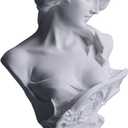 6" H Greek Mythology Bust Statue Decor,Artemis Statues Roman Goddess Figurines,Used for Sketch Practice Aesthetics Statues and Sculptures and Indoor Filling Space for Living Room, Bedroom and Study