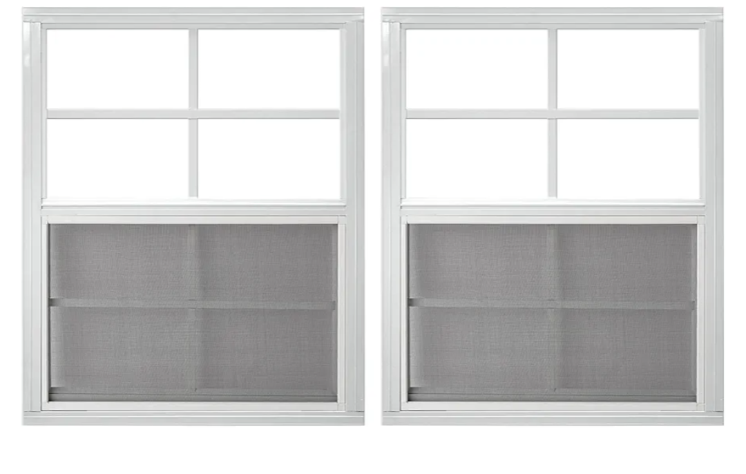 18" x 23" Shed Windows 2 Pack,Small Windows with Tempered Glass - Flush Mount | Ultimate Choice for Chicken Coop, Greenhouse, Garage, Playhouse