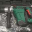 SDS Max Rotary Hammer Drill, 1-1/2 Inch 13 Amp Heavy and Duty Corded Concrete Demolition Hammer with 3 Functions, 6 Variable Speed, Safety Clutch, Vibration Control, 2 Chisels