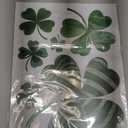 Unique Shamrock Design - St. Patrick's Day Window Clings, 8 Sheets Window Decals Decorations for Home, Office, Classroom, Indoor Spring Stickers Decor
