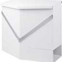 Weatherproof Wall-Mount Locking Mailbox for Outdoor Use - Heavy-Duty Anti-Theft Secure Metal Mail Drop Box with Commercial-Grade Key Lock, Large Capacity (13.4x12.4x4.3)-Rust-Resistant White