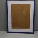 wyooxoo 16x20 Picture Frame Dark blue Solid Wood Photo Frames Display Pictures 12x16 with Mat or 16x20 Without Mat Colorful Frame For Tabletop Display or Wall