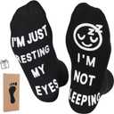 3 x ZXGXLAW Birthday Gifts for Dad,Men Husband Grandpa Women idea Fathers Day Christmas Im Not Sleeping Funny Socks